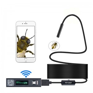 Endoscop wireless 2.0 Megapixeli HD WiFi Borescope Interfață USB Inspecție impermeabilă Camera pentru șarpe pentru Android, iOS și Windows, iPhone, Samsung, Tablet, Mac